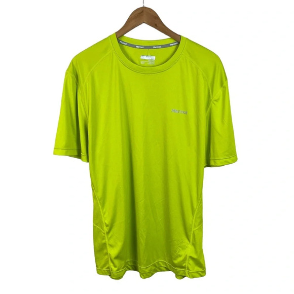TS548 Mens Marmot Outdoor Hiking Brand Performance Athletic Shirt XXL - Picture 1 of 6
